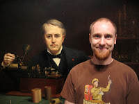 Scott Nelson with Thomas Edison.