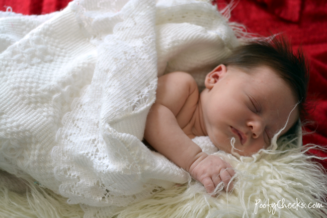 Poofy Cheeks: Newborn Baby Delilah