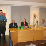 Concejal de Cultura presentando el acto a los asistentes.