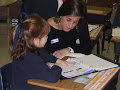 The first grade scientists taught their families all about sand, salt, silt, and rocks!