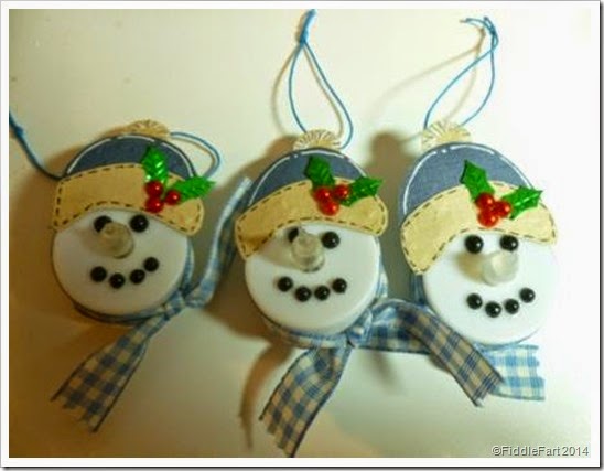 Tealight snowmen...