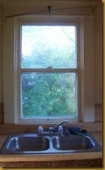 Grandma's View kitchen window Grandma's View kitchen window