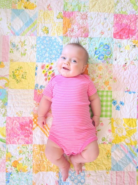 vintage baby quilt