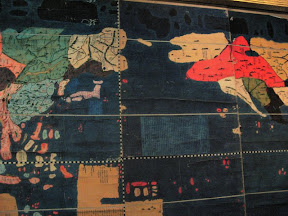 Map of the world, color coded according to minerals(?)