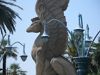 A welp outside of Mandalay Bay.