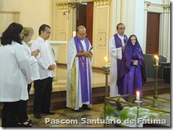 Momento de reflexão sobre as Sete Dores de Nossa Senhora