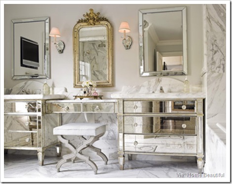 Master Bath of Mirrors and Marble (home beautiful) Master Bath of Mirrors and Marble (home beautiful)