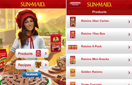 Sun-Maid Mobile Design Sun-Maid Mobile Design