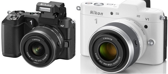 Nikon 1 v2 เปรียบเทียบกับ V1