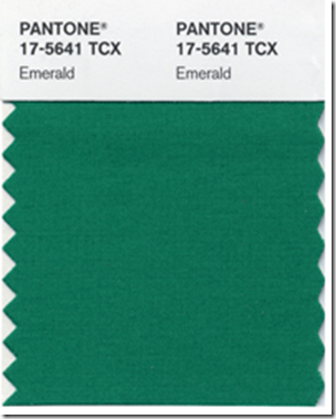 Pantone 2013 Emerald from Setting for Four #color #paint