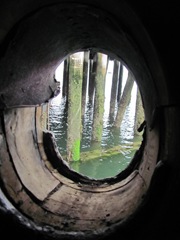 Plymouth Mayflower 8.13 porthole in bow of boat