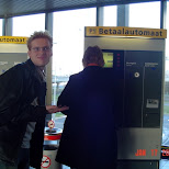 pay machine at the parking garage in Amsterdam, Noord Holland, Netherlands