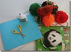 material targeta de lana material targeta de lana