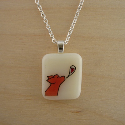 This pooch appears to be barking a big This pooch appears to be barking a big