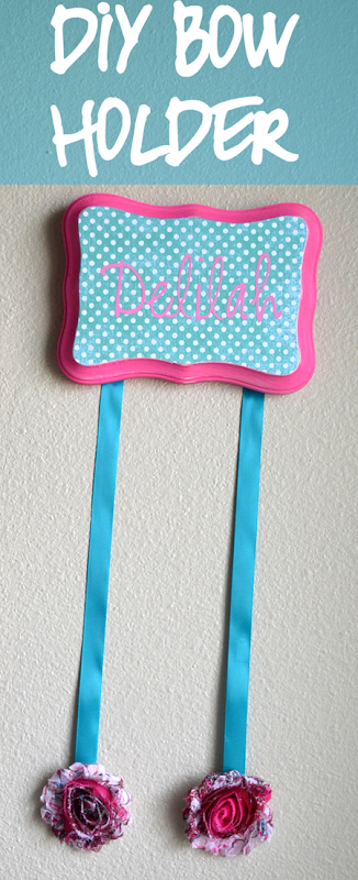 DIY Hair Bow Holder Tutorial
