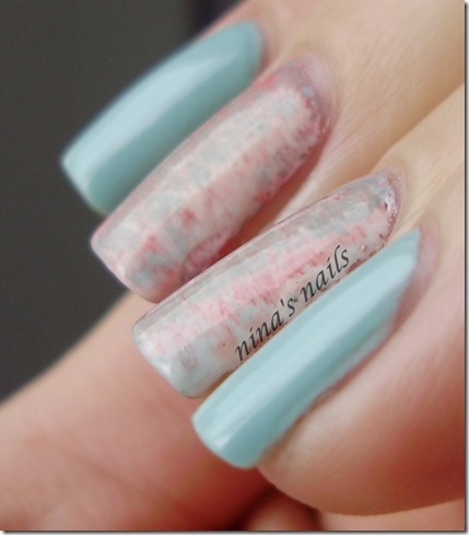 Essence that's what i mint   fan brush nail art.JPG 3