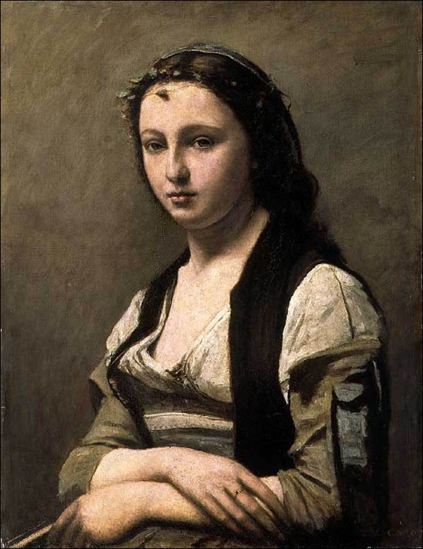 Courbet, Jeune fille avec  perle