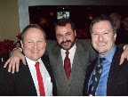 Stonewall Democrats Treasurer Joseph G. Hagelmann, III, Chris Borras, and Stonewall Democrats Past President Matthew W. Carlin.