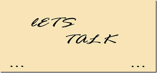 lets talk #1 lets talk #1