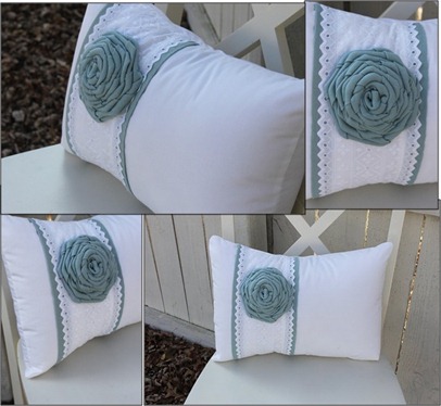 Blue and white Pillows