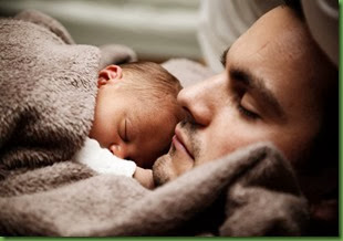 baby and dad sleeping baby and dad sleeping