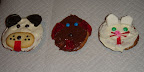 CHILD'S PLAY:  Sonya Fitzpatrick, host of Animal Intuition on Sirius XM Stars,  teamed up with her 7 yr old daughter Emily to create cupcakes of their furry friends. The chocolate dog is a representation of their newly adopted dog Lucky.