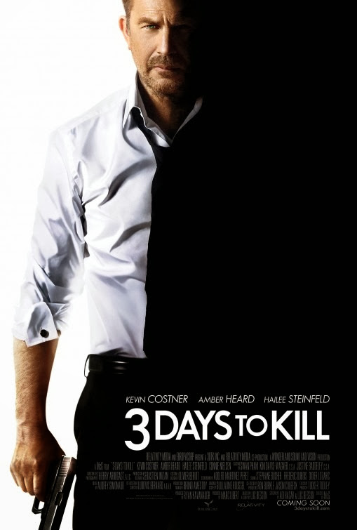 3 Days to Kill poszter, főszerepben Kevin Costner és Amber Heard
