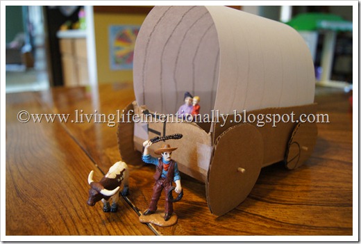 DIY Covered Wagon project for kids - homeschool history westward expansion unit DIY Covered Wagon project for kids - homeschool history westward expansion unit