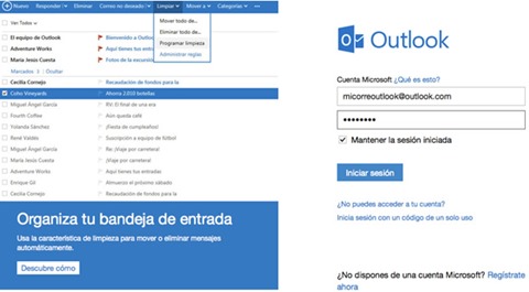 Iniciar sesión en Outlook