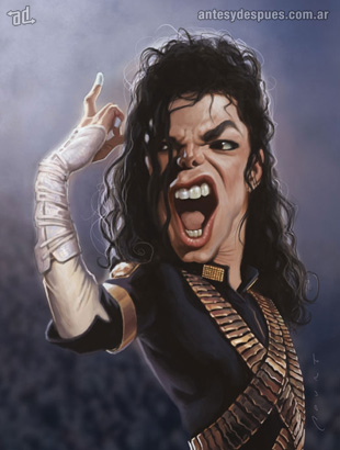 La caricatura de Michael Jackson