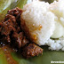 Bakareta at Pinutos Republik. Check out the boiled egg beneath the rice!