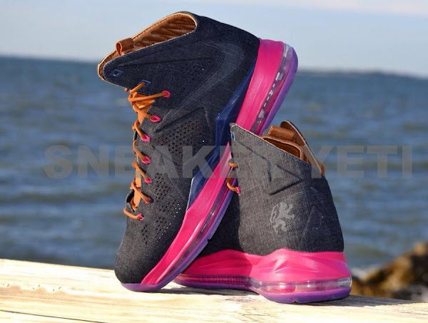 Detailed Look at Nike Sportswear8217s LeBron X Denim amp Pink
