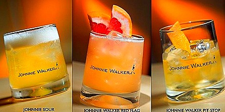 Johnnie Walker cocktails - Sour, red flag, pit stop