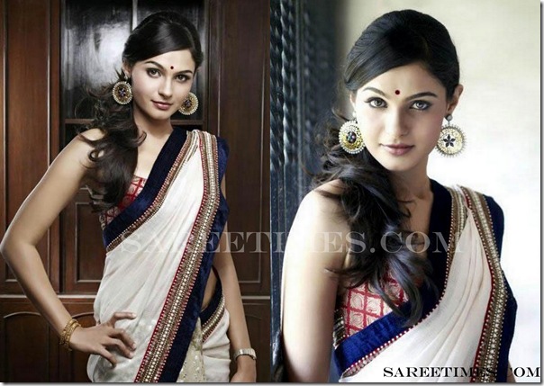 Andrea_Jeremiah_White_Saree