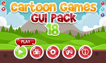 Casual Cartoon Game GUI Pack Casual Cartoon Game GUI Pack