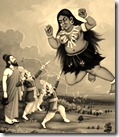 Lakshmana and Rama slaying Tataka