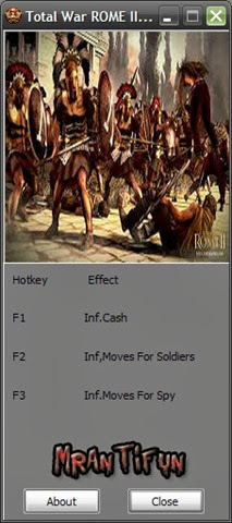 Total War Rome II v1.0  3 Trainer – Fixed