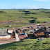 Dogarmo Monastery, looking south towards Mongol territory, Qinghai.
