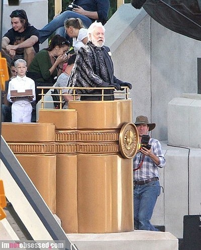 Donald Sutherland Az éhezők viadala Futótűz forgatásán 04