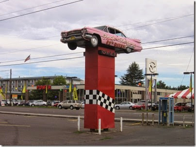 IMG_3845 Rock-n-Rogers 50's Diner 1959 Cadillac Sign in Salem, Oregon on September 17, 2006