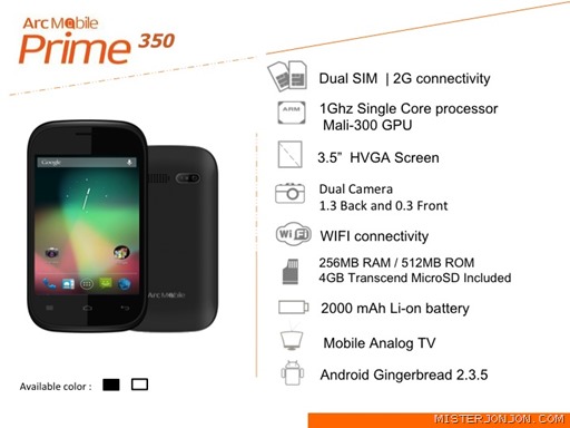 Arc Mobile Prime 350 Philippines