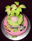 Jungle baby shower cake