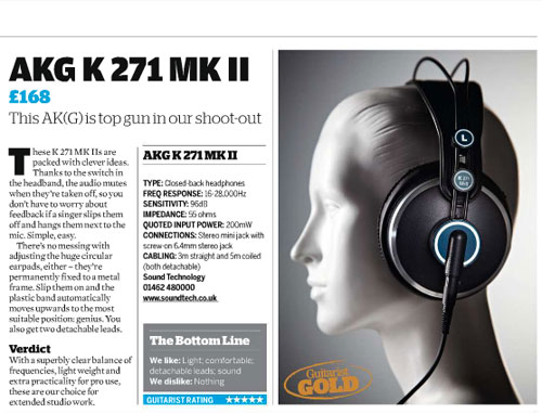 AKG | K271 MK II | Guitarist magazine shoot-out winner