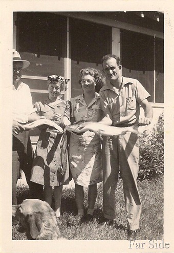 Herman Charlette Evelyn and Marvin Fishing