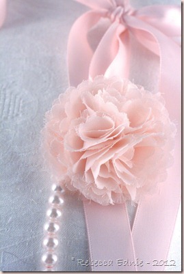 pink pearl flower necklace2