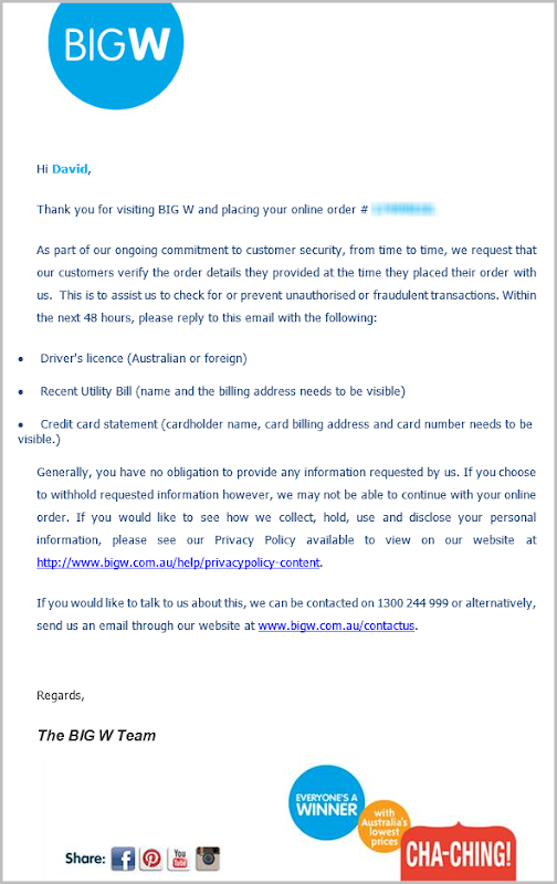 Troy Hunt For your security, please email your credit card and driver’s license (and what PCI