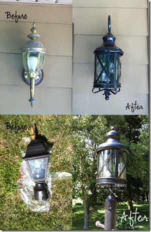 lighting before and after