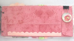 Beach journal long red envelope back orange wave boarder Beach journal long red envelope back orange wave boarder