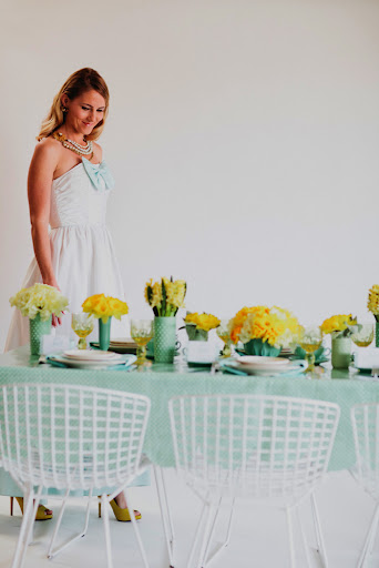 Color isn't just for the table! Think about incorporating it into your look!