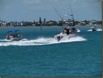 lots of boat traffic